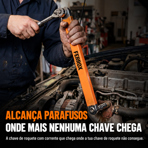 Ferrox – Alcança parafusos onde mais nenhuma chave chega